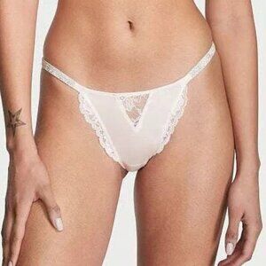 New! Victoria’s Secret Very Sexy Shine Strap Lace Cheeky Panty 10381